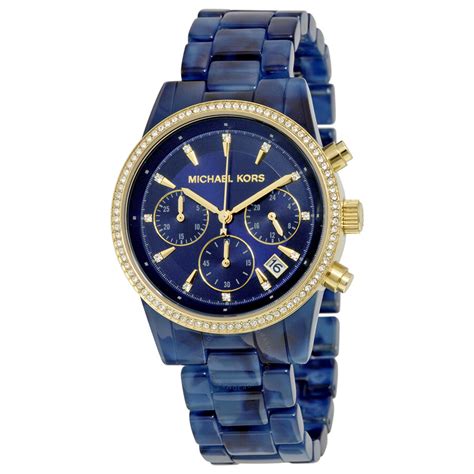 michael kors blue watch women's|mike eps watches with bling.